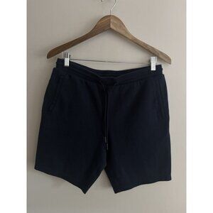 Express Shorts Mens Small Blue Pull On Drawstring Stretch Pockets Active Lounge